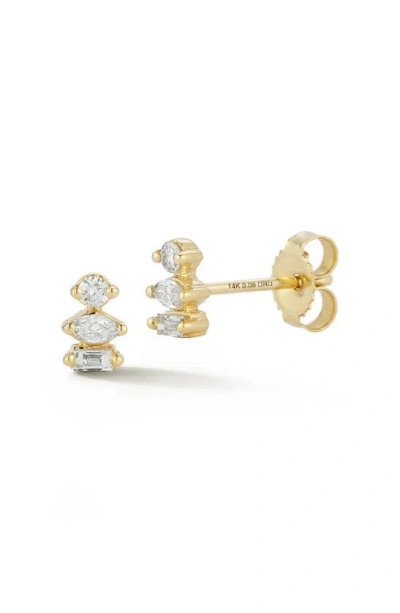 Dana Rebecca Designs Alexa Jordyn Diamond Stud Earrings In Yellow Gold