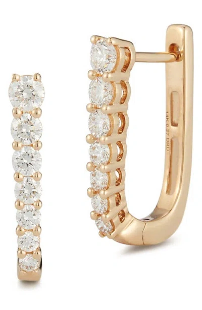 Dana Rebecca Designs Ava Bea Graduating Diamond Hoop Earrings In Yellow Gold/diamond