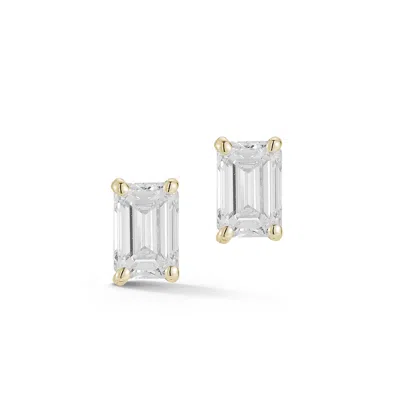 Dana Rebecca Designs Drd Emerald Cut Diamond Studs 1.00 Ct. Total Weight In Yellow Gold
