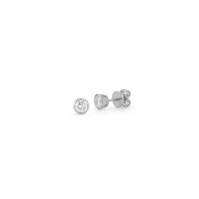 Dana Rebecca Designs Drd Round Bezel Set Solitaire Studs 0.50 Ct. Total Weight In Gold