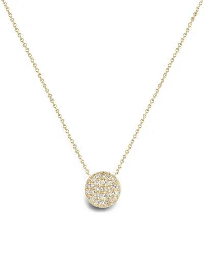 Dana Rebecca Designs Lauren Joy Diamond Disc Necklace In Gold