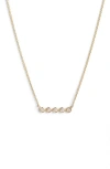 Dana Rebecca Designs Lulu Jack Bezel Diamond Bar Necklace In Yellow Gold/dia