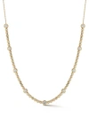 Dana Rebecca Designs Lulu Jack Diamond Bezel Frontal Necklace In Yellow Gold