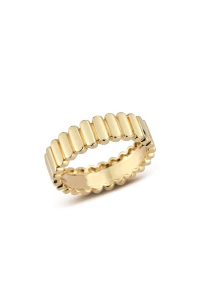 Dana Rebecca Designs Melody Eden Vertical Gold Bar Ring In Yellow Gold