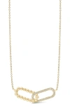 Dana Rebecca Designs Poppy Rae Interlocking Pendant Necklace In Yellow Gold/ Diamond