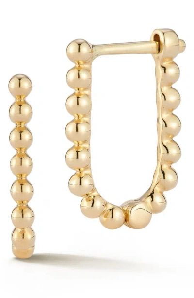 Dana Rebecca Designs Poppy Rae U-hoop Earrings In Yellow Gold