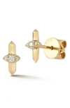 DANA REBECCA DESIGNS REESE BROOKLYN DIAMOND STUD EARRINGS