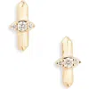 Dana Rebecca Designs Reese Brooklyn Diamond Stud Earrings In Yellow Gold/diamond