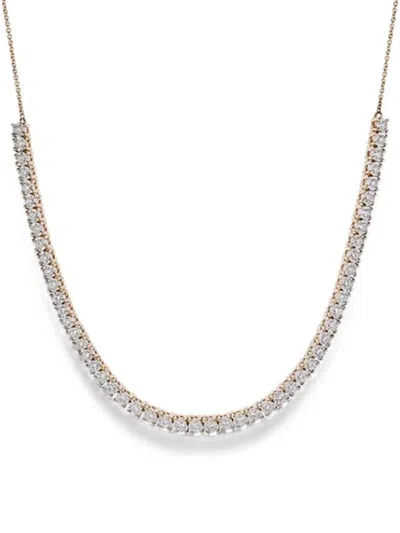 Dana Rebecca Designs Rose Gold Ava Bea Diamond Tennis Necklace In Metallic