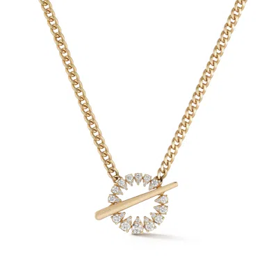 Dana Rebecca Designs Sophia Ryan Cuban Chain Toggle Necklace In Yellow Gold