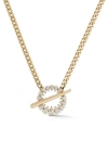 Dana Rebecca Designs Sophia Ryan Cuban Toggle Necklace In Yellow
