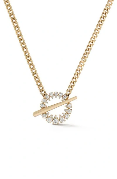 Dana Rebecca Designs Sophia Ryan Cuban Toggle Necklace In Yellow