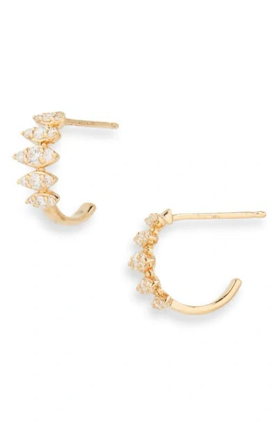 Dana Rebecca Designs Sophia Ryan Diamond Hoop Earrings In Yellow Gold/diamond