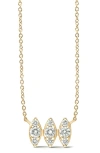 Dana Rebecca Designs Sophia Ryan Diamond Marquise Pendant Necklace In Yellow Gold/ Diamond