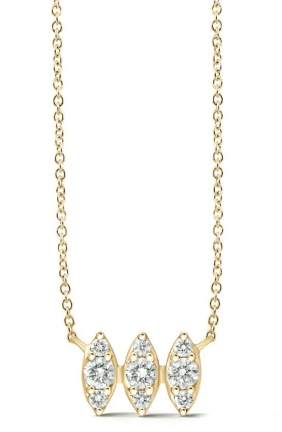 Dana Rebecca Designs Sophia Ryan Diamond Marquise Pendant Necklace In Yellow Gold/ Diamond