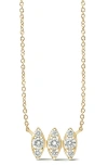 Dana Rebecca Designs Sophia Ryan Diamond Marquise Pendant Necklace In Yellow Gold/diamond