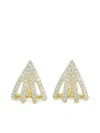 Dana Rebecca Designs Yellow Gold Diamond Burst Huggie Earrings In Gold