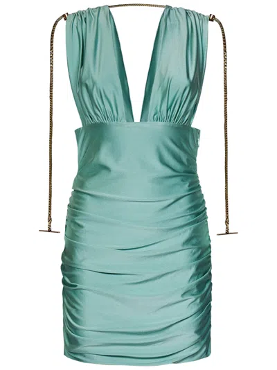 Danamè Danamé Andrea Mini Dress In Verde