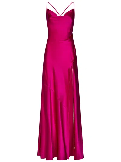 Danamè Danamé Gabrielle Long Dress In Magenta