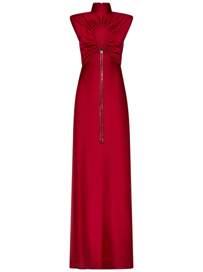 Danamè Danamé Genis Long Dress In Rosso