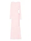 Danamè Chain-embellished Cut-out Maxi Dress In Pink