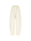 Danamè Drawstring Trousers In White