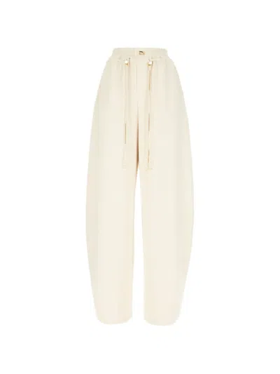 Danamè Drawstring Trousers In White