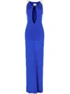 Danamè Electric Blue Stretch Nylon Dress In Blue