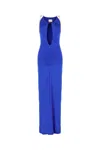 Danamè Electric Blue Stretch Nylon Dress In Navy