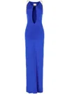 Danamè Electric Blue Stretch Nylon Dress In Blau