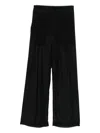 Danamè Semi-sheer Trousers In Black