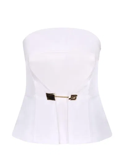 Danamè Strapless Top In White