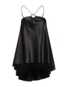 Danamè Danamé Woman Top Black Size 6 Silk, Elastane In Black