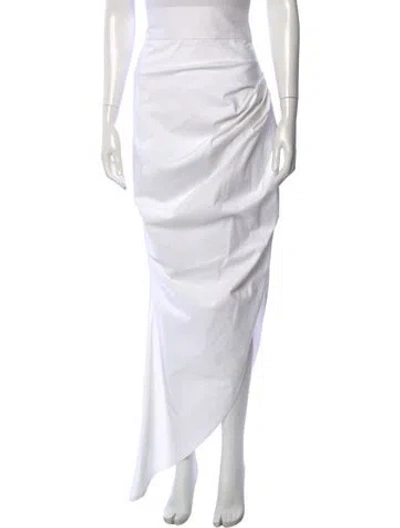Pre-owned Danarys New York Pleated Accents Long Skirt In Neutral