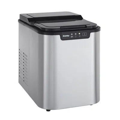 Danby 25 Lb. Daily Production Portable Ice Maker In Stainless Steel