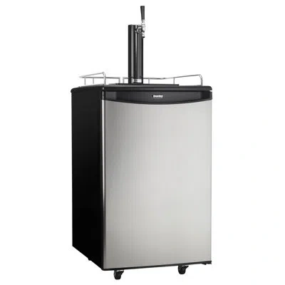 Danby 5.4 Cu. Ft. Single Tap Half Barrel (full Size) Freestanding Kegerator With Adjustable Temperature In Gray