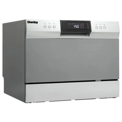 Danby Apartment Size 22" 54 Dba Countertop Digital Control Dishwasher In Silver