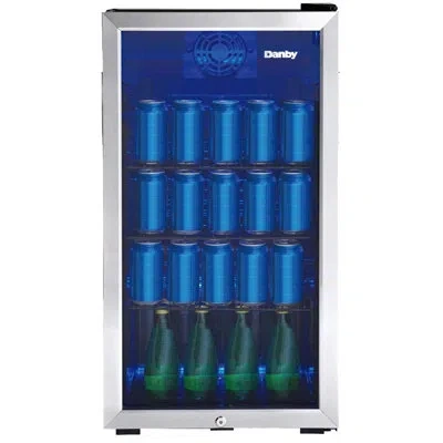 Danby Entertainer Freestanding Beverage Refrigerator In Stainless Steel
