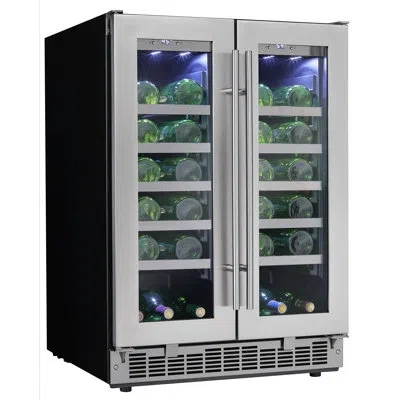 Danby Silhouette Napa 42 Bottle And 21 Can Dual-zone Built-in Wine Refrigerator