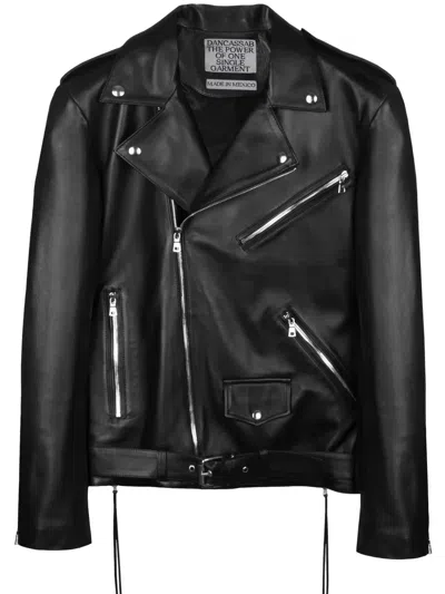 Dancassab Gainsbourg Leather Jacket In Black
