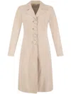 Dancassab Grisi Single-breasted Coat In Neutral