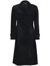 Dancassab Nova Double-breasted Coat In Black