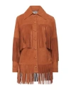 Dancassab Rimon Fringed Jacket In Beige