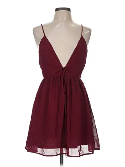 Pre-owned Dance & Marvel Cocktail Dress In Burgundy