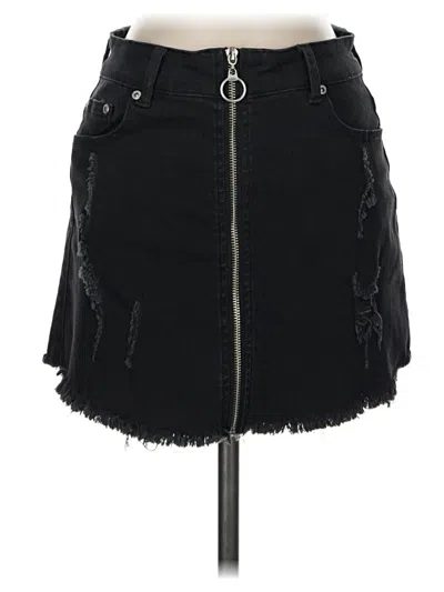 Pre-owned Dance & Marvel Denim Skirt In Black