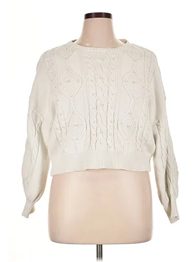 Pre-owned Dance & Marvel Pullover Sweater In Ivory