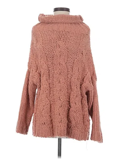 Pre-owned Dance & Marvel Turtleneck Sweater In Brown