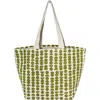 Dance Happy Artemis Wide Tote Bag In Army Green