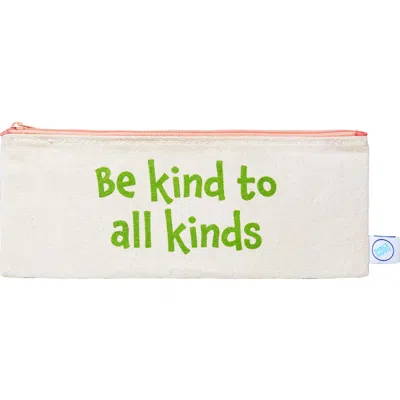 Dance Happy Be Kind To All Kinds Pencil Case In Green