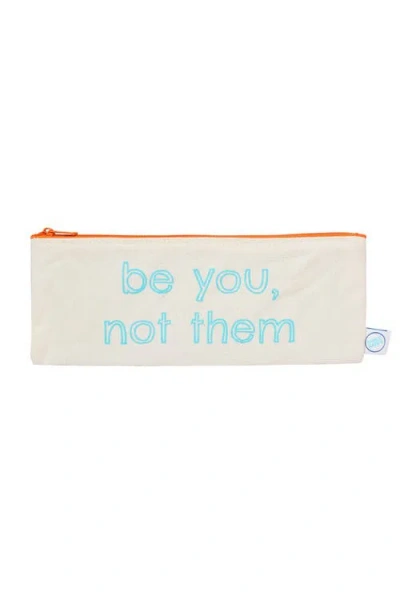 Dance Happy Be You, Not Them Pencil Case In Aqua